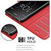 Custodia Compatibile Con Sony Xperia Xa1 Plus In Rosso Carminio - Coperchio Protettiva Con Chiusura Magnetica, Funzione Stand E Tasca Per Le Carte - Foto miniatura 5