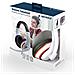 Cuffie Stereo Mhs 03 Wtrdbk Colore Bianco E Nero Con Anello Rosso, Cuffia - Foto miniatura 1