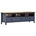 Mobile Porta TV Hill Grigio 158x40x47 cm in Legno di Pino - Foto miniatura 1