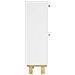 Scarpiera Bianca 52x25x80cm Legno Multistrato e Rattan Naturale - Foto miniatura 8
