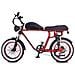 Bandit - Rosso E Nero - 250w / 20ah - Bicicletta Elettrica Retrò 2 Persone - Fat E-bike - Foto miniatura 3