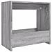 Tavolino Grigio Sonoma 50x26x50 Cm In Legno Multistrato - Foto miniatura 2
