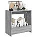 Tavolino Grigio Sonoma 50x26x50 Cm In Legno Multistrato - Foto miniatura 3