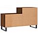 Scarpiera Rovere Marrone 102x36x60 Cm In Legno Multistrato - Foto miniatura 4