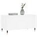 Tavolino Da Salotto Bianco 90x44,5x45 Cm In Legno Multistrato - Foto miniatura 3