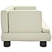 Divano Per Bambini Crema 60x40x30 Cm In Similpelle - Foto miniatura 3