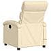 Poltrona Massaggiante Reclinabile Crema in Tessuto - Foto miniatura 6