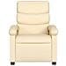 Poltrona Massaggiante Reclinabile Crema in Tessuto - Foto miniatura 10