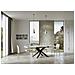 Tavolo Allungabile 90x140/244 Cm Volantis Telaio Antracite - Bianco Frassino - Foto miniatura 3