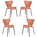 Set Di 4 Sedie Vintage Rivestite In Similpelle - Seven - Foto miniatura 1