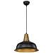 Lampada A Sospensione Rena Asz1341 Metallo Nero Interno Oro - Foto miniatura 1