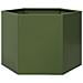 Fioriera da Giardino Verde Oliva Esagono 69x60x45 cm in Acciaio - Foto miniatura 6