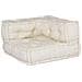 Pouf Modulare Crema 140x70x36 in Tessuto - Foto miniatura 2
