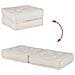 Pouf Modulare Crema 140x70x36 in Tessuto - Foto miniatura 8