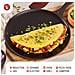 34504 Piastra Per Grigliare Ghisa Smaltata Induzione Comal Pizza 26,6cm Fuoco Barbecue Nero - Foto miniatura 6