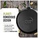 34504 Piastra Per Grigliare Ghisa Smaltata Induzione Comal Pizza 26,6cm Fuoco Barbecue Nero - Foto miniatura 7