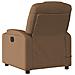Poltrona Massaggiante Reclinabile Elettrica Marrone in Tessuto - Foto miniatura 4