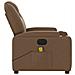 Poltrona Massaggiante Reclinabile Elettrica Marrone in Tessuto - Foto miniatura 9