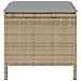 Set da pranzo giardino 3 pezzi con cuscini Beige Poly Rattan Acacia - Foto miniatura 8