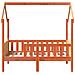 Giroletto Casetta Bambini Marrone Cera 70x140 cm Massello Pino - Foto miniatura 4