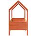 Giroletto Casetta Bambini Marrone Cera 70x140 cm Massello Pino - Foto miniatura 5