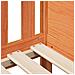 Giroletto Casetta Bambini Marrone Cera 70x140 cm Massello Pino - Foto miniatura 7