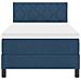Letto a Molletta con Materasso Blu 100x200 cm Tessuto - Foto miniatura 8
