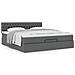 Struttura Letto Pouf con Materasso 160x200 cm in Tessuto - Foto miniatura 4