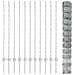 Pali di recinzione  22 pz U-Channel 120 cm Acciaio galvanizzato, Recinto per campi  1.2x25 m Acciaio galvanizzato - Foto miniatura 5