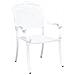Sedia da Giardino 2 pcs Bianco 55 x 56.5 x 91cm Alluminio - Foto miniatura 3