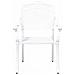 Sedia da Giardino 2 pcs Bianco 55 x 56.5 x 91cm Alluminio - Foto miniatura 4