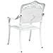 Sedia da Giardino 2 pcs Bianco 55 x 56.5 x 91cm Alluminio - Foto miniatura 6
