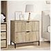 Comodino rovere sonoma 63.5 x 36 x 61 cm Legno multistrato - Foto miniatura 2