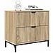 Comodino rovere sonoma 63.5 x 36 x 61 cm Legno multistrato - Foto miniatura 3
