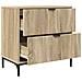 Comodino rovere sonoma 63.5 x 36 x 61 cm Legno multistrato - Foto miniatura 5