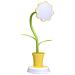 Lampada Da Scrivania A Led A Forma Di Girasole Con Portapenne: Regolabile, Dimmerazione Continua E Ricaricabile Tramite Usb - Foto miniatura 1