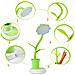 Lampada Da Scrivania A Led A Forma Di Girasole Con Portapenne: Regolabile, Dimmerazione Continua E Ricaricabile Tramite Usb - Foto miniatura 4