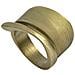 Anello Twister In Ottone Placcato Oro - Foto miniatura 1