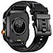 Smartwatch Con Luce - Fitness Tracker, Monitoraggio Frequenza Cardiaca E Sonno, Compatibile Con Da Fit App Black+yellow - Foto miniatura 4