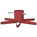 Supporto per Albero di Natale Rosso 49 x 49 x 15,5 cm Acciaio - Foto miniatura 1
