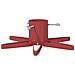 Supporto per Albero di Natale Rosso 49 x 49 x 15,5 cm Acciaio - Foto miniatura 6
