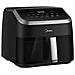 MAD85000ADK Doppia 9 L Indipendente 2200 W Friggitrice ad aria calda Nero, Argento - Foto miniatura 3