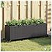 Fioriere da Giardino con Ruote 2pz Nere 107x32x38 cm Polyrattan - Foto miniatura 2