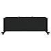 Fioriere da Giardino con Ruote 2pz Nere 107x32x38 cm Polyrattan - Foto miniatura 6