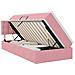 Letto con Contenitore con materasso Rosa 90 x 200 cm Velluto - Foto miniatura 1