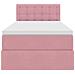 Letto con Contenitore con materasso Rosa 90 x 200 cm Velluto - Foto miniatura 7