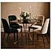 Tavolo Da Pranzo Shanty Rotondo In Vetro E Ferro Oro E Nero Ø100x80 Cm - Foto miniatura 6