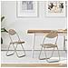 Sedia pieghevole 2 pcs Sabbia 48 x 43,5 x 81 cm Pelle Sintetica - Foto miniatura 2