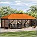 Gazebo con pareti laterali 6 x 3 m Arancione - Foto miniatura 2