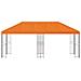 Gazebo con pareti laterali 6 x 3 m Arancione - Foto miniatura 3